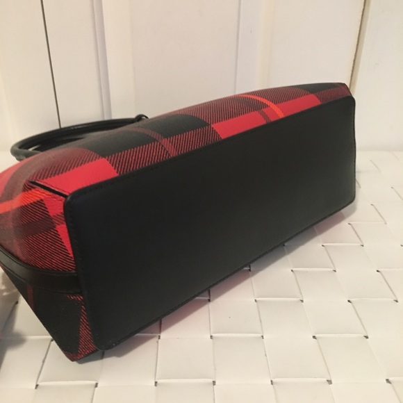 NWT kate spade plaid small rachelle satchel bag - Picture 6 of 7